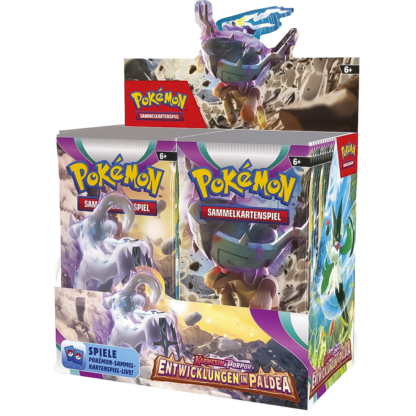 Pokemon Karmesin & Purpur Entwicklungen in Paldea Booster Display (DE)