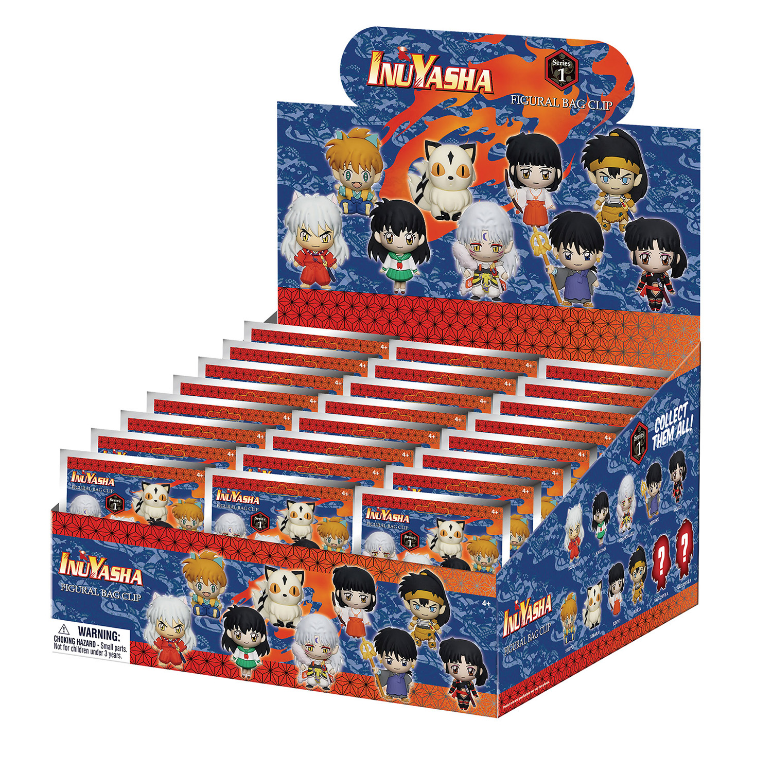inuyasha 3d foam bag clip series 1 inuyasha 3d foam bag clip series 1