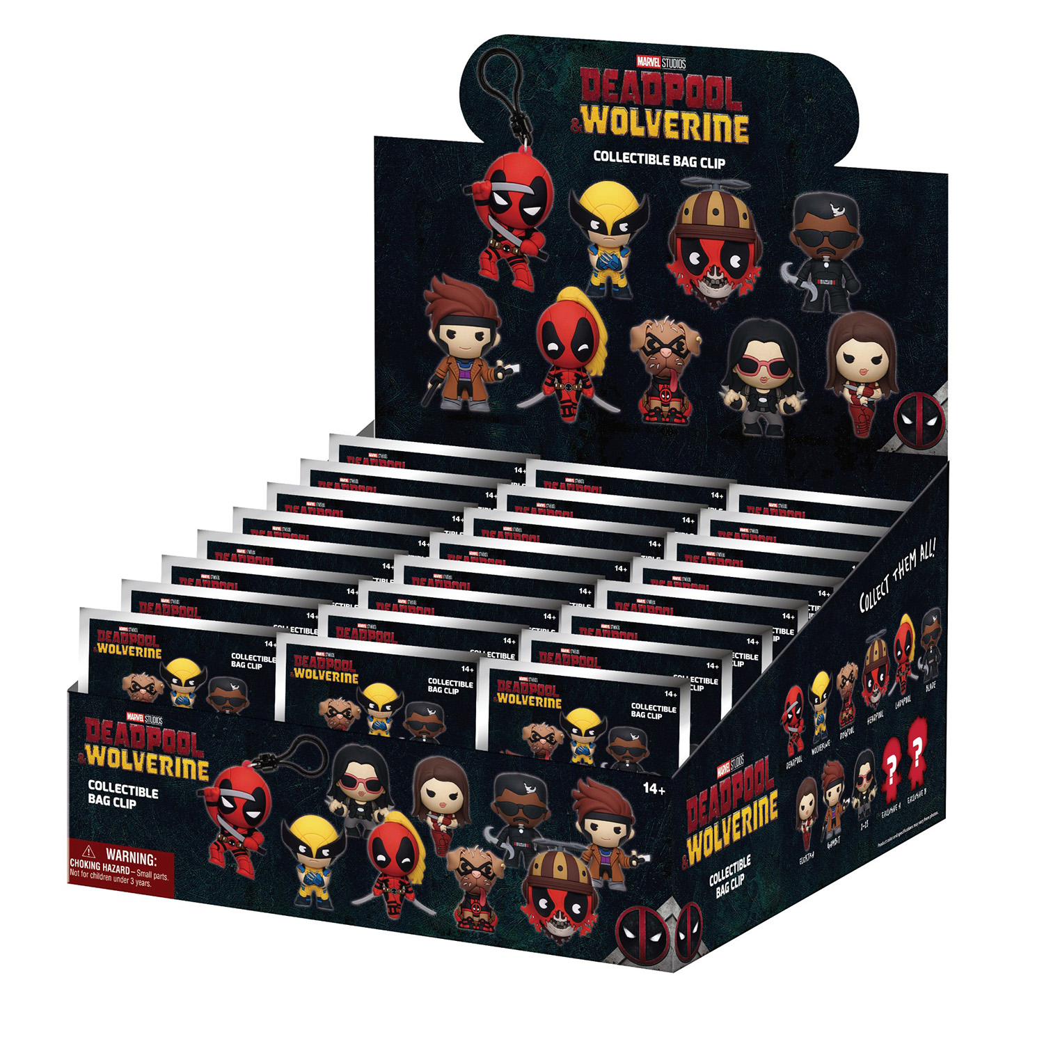 deadpool & wolverine movie 3d foam bag clip deadpool & wolverine movie 3d foam bag clip