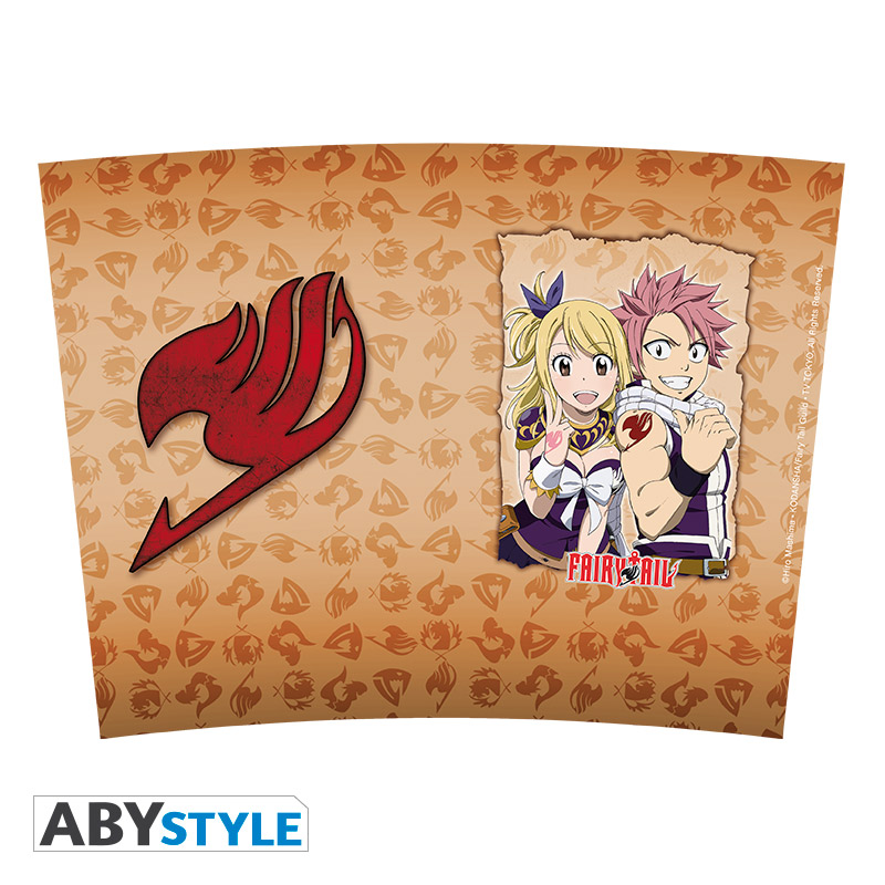 fairy tail travel mug "lucy, natsu & emblem" * fairy tail travel mug "lucy, natsu & emblem" *