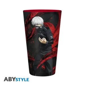 tokyo ghoul large glass 400ml kaneki & mask box