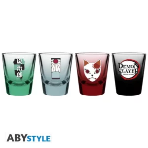demon slayer shot glass "symbols"