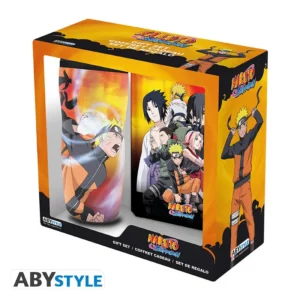 naruto shippuden gift set mug tumbler + notebook *