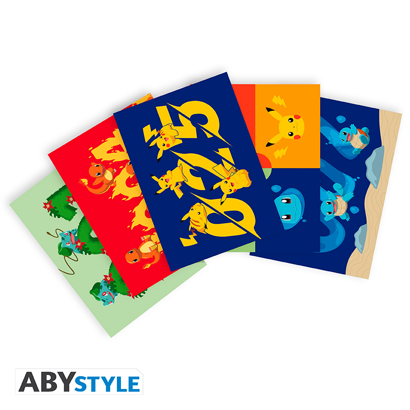 pokemon pck a5 notebook + mug320ml + postcards "pikachu" * pokemon pck a5 notebook + mug320ml + postcards "pikachu" *