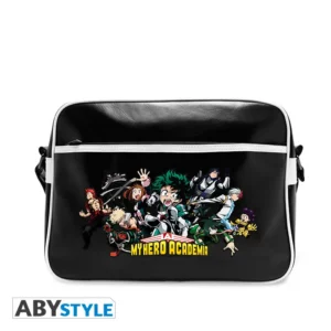my hero academia messenger bag "heroes" vinyle