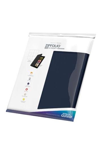 ultimate guard zipfolio 480 24 pocket xenoskin blue ultimate guard zipfolio 480 24 pocket xenoskin blue