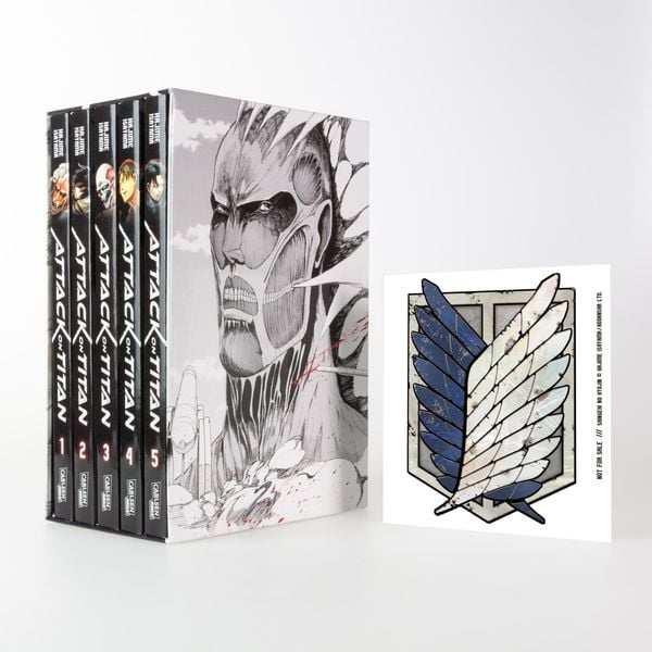 attack on titan, bände 1 5 im sammelschuber mit extra attack on titan, bände 1 5 im sammelschuber mit extra