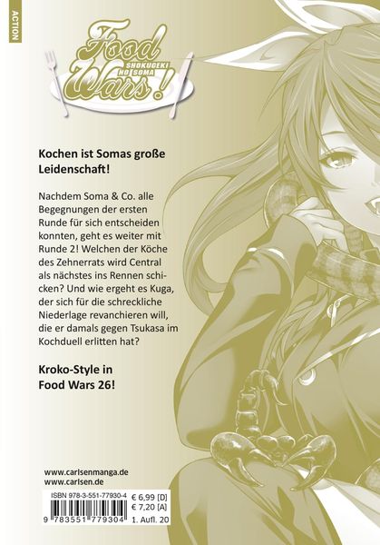 food wars shokugeki no soma 26 food wars shokugeki no soma 26