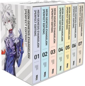 neon genesis evangelion – perfect edition, bände 1 7 im sammelschuber mit extras