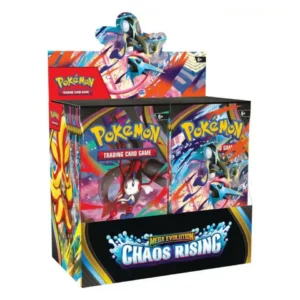 the pokemon company sammelkarte pokemon chaos rising booster display en