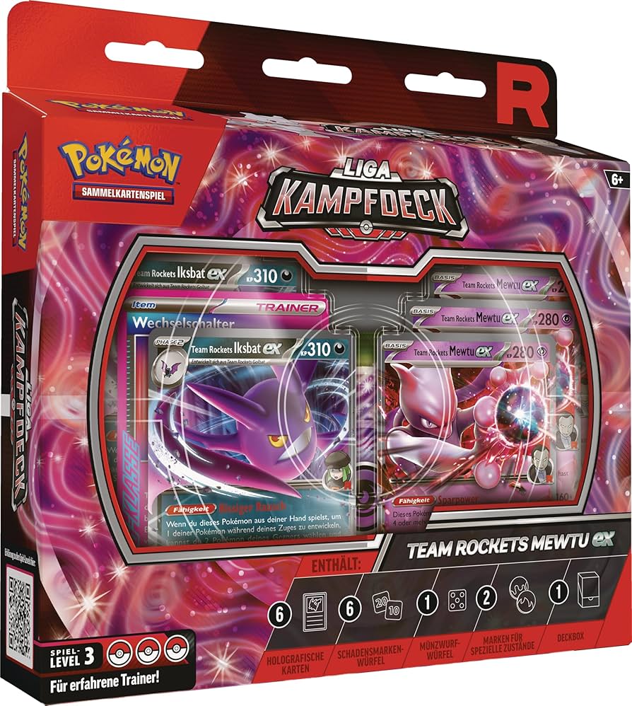 Kampf Decks Pokémon Liga-Kampfdeck Team Rockets Mewtu-ex
