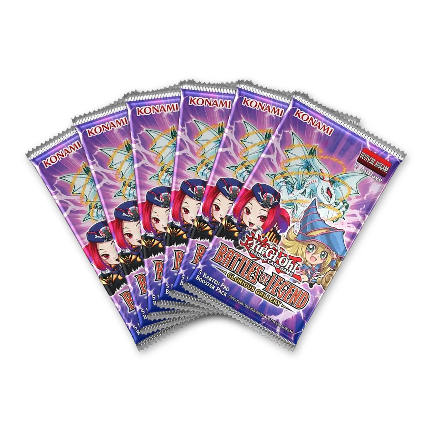 ygo glorious gallery 6er booster
